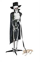 65" Standing Skeleton Walking Dog