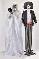 74" Standing Animated Bride & Groom, Set of 2