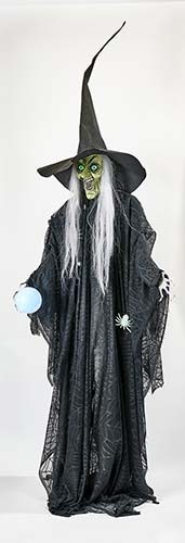 93" Animated Standing Halloween Witch