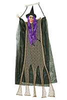 67" Hanging Light Up Halloween Witch