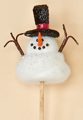 3.5" Snowman on 8" Pick