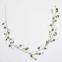 6' White Flower Garland -CLOSEOUT