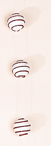 53" Swirled Mini Ball Garland w/ 15 Balls