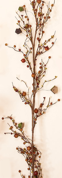5" Birdhouse & Berry Garland