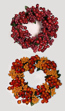 3.5" Berry Candle Ring