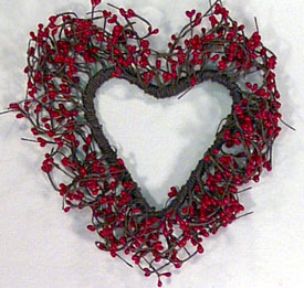 8" Mini Berry Heart