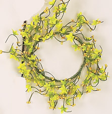 4" Forsythia Candle Ring