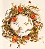 22" Mixed Mum & Berry Wreath, I.D 13"