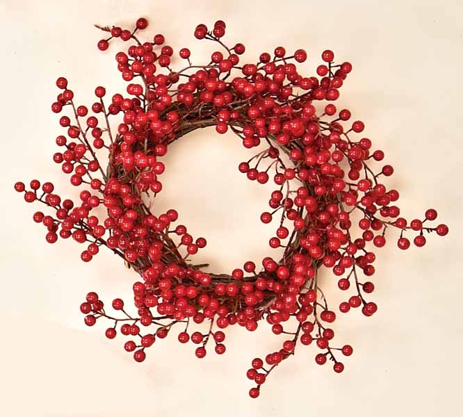 12" Weatherproof Berry Wreath