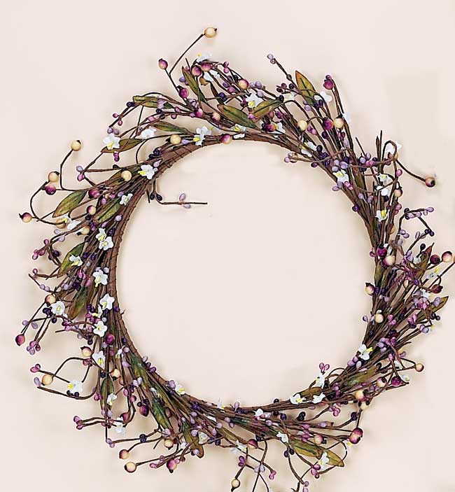 14" Mixed Floral Wreath