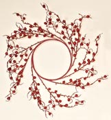 22" Weatherproof Berry Wreath, I.D 8.5"