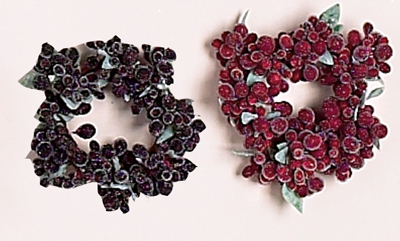 1.75" Frosted Berry Candle Ring