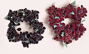 1.75" Frosted Berry Candle Ring