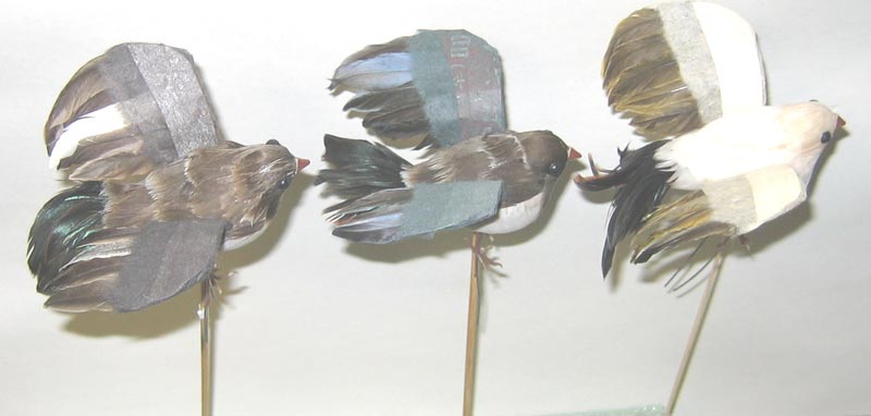 Feathered Flying Bird on Pick - CLOSE OUT