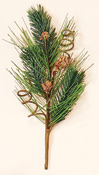 11" Mixed Pine & Cone Pick