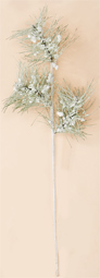 28" Snowy Pine Spray