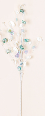 23" Shell & Bead Spray