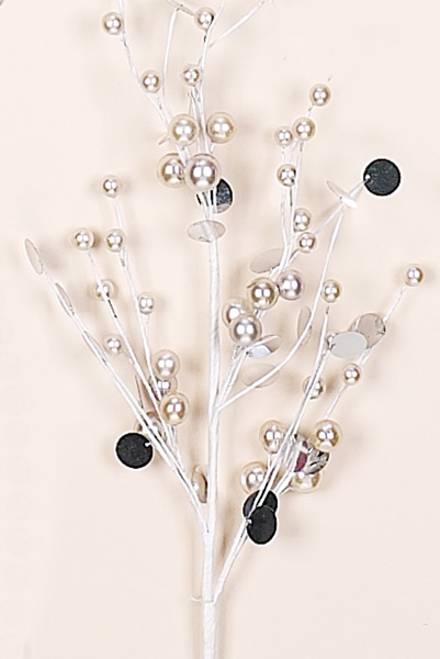 26" Pearl Bead & Sequin Spray - CLOSE OUT
