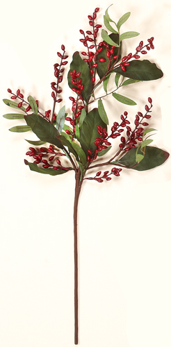 32" Laurel Leaf & Berry Spray