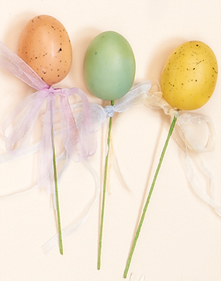 2.5" Easter Egg on 6" Pick