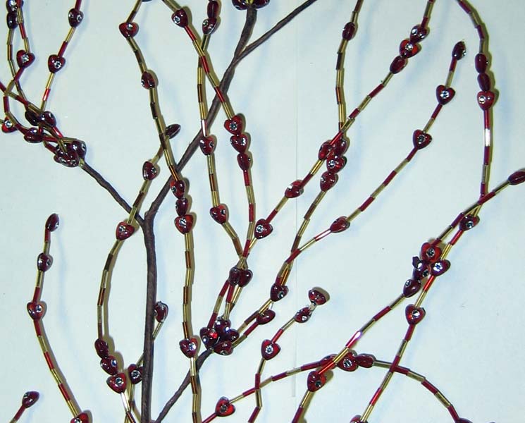 5' Mini Heart & Bead Garland - CLOSE OUT