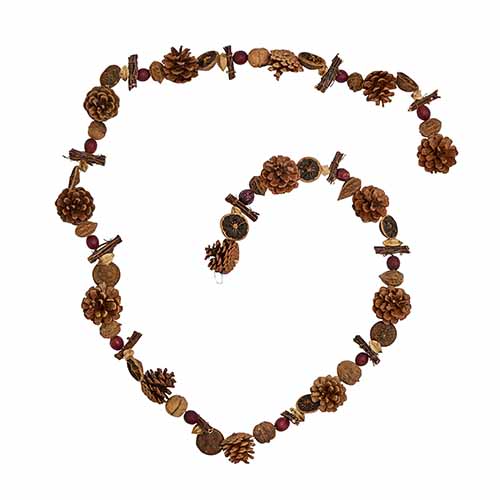 80" Natural Nuts Garland