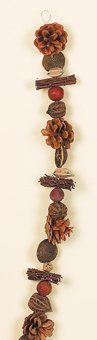 69" Natural Nuts Garland