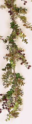 6' Plastic Eucalyptus Garland w/Berries