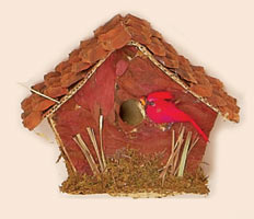 4" Natural Tabletop Birdhouse