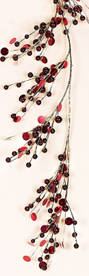 5' Pearl Bead & Sequin Garland- CLOSE OUT