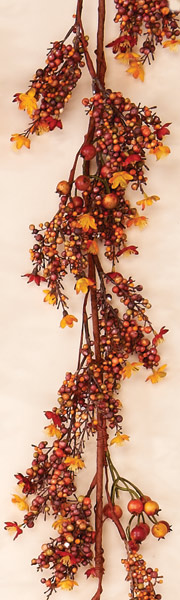 5' Mixed Berry Garland