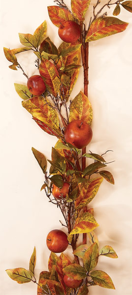 5' Fall Apple Garland