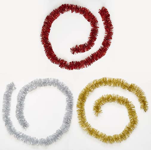 9FT Luxury Tinsel Christmas Garland - Set of 4