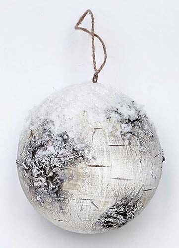 5" Snowy Birch Ornament