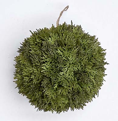 8" Faux Cypress Kissing Ball