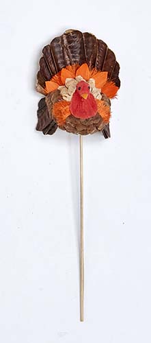 4" Turkey on 8" Wood Pick
