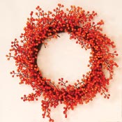 18" Fall Weatherproof Berry Wreath