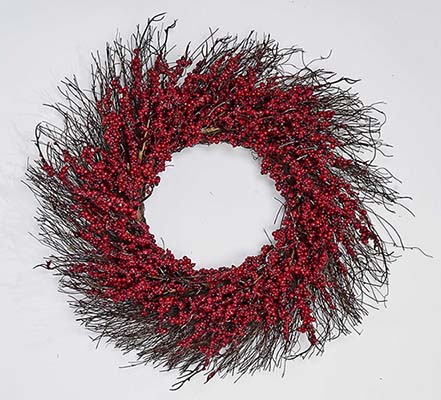 22" Berry on Twig Wreath