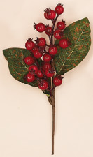 11" Weatherproof Berry Leaf Pick