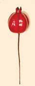 2.5" WP Pomegranate on 6" Pick