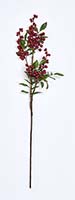 27" Weatherproof Berry Leaf Spray 