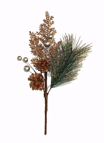 16" Pine Spray w/ Cones & Berries - CLOSEOUT