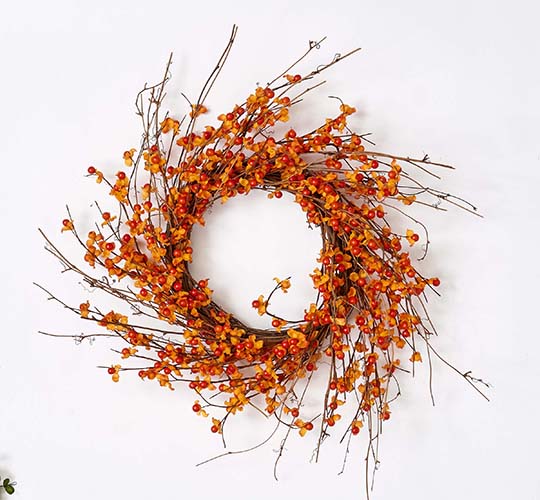 20" Bittersweet Wreath on Natural Twig Base