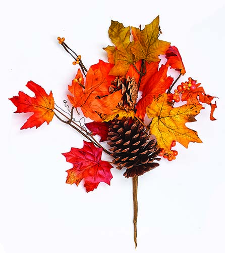 16" Maple Pick w/ Pine Cone & Berry