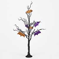 24" Halloween Twig Tree w/ 3" Bats