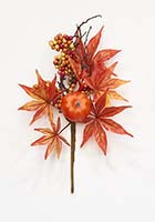 13" Maple Leaf Pumpkin Berry Pick