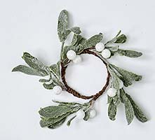 2.25" Mistletoe Candle Ring