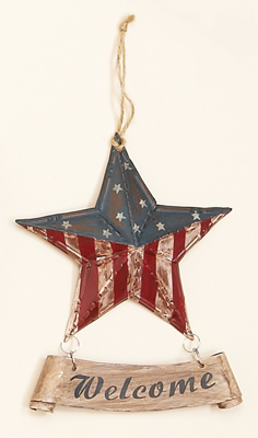 7" Tin American Star Welcome