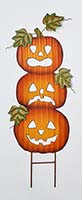 28" Metal Halloween Pumpkin Stake