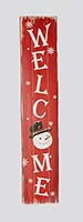 40" Wood Snowman Welcome Sign